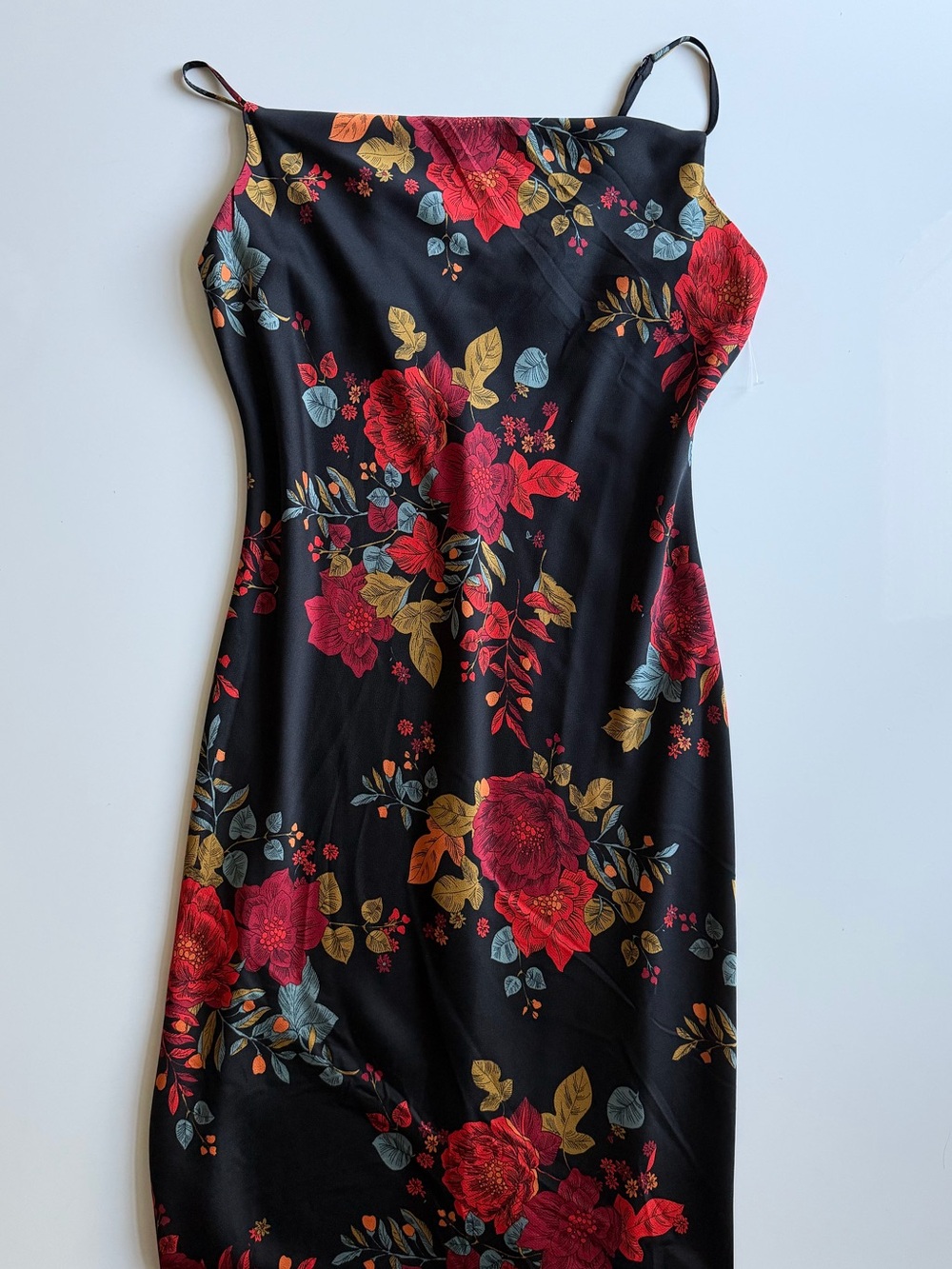 NWOT Sara Michelle Floral Silky Slip Dress - Size S